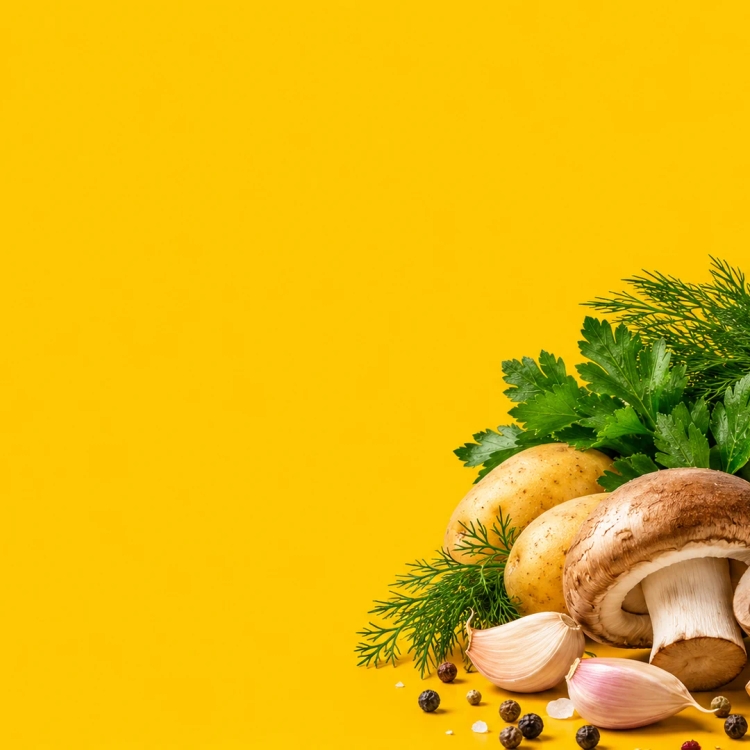 Желтый фон с мясом